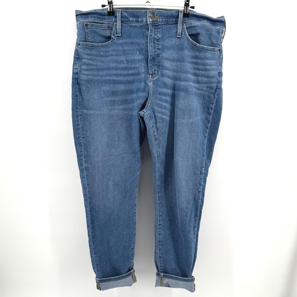 J.Crew Skinny Jeans Womens 34 Blue 10" High Rise Stretch Denim Preppy Classic